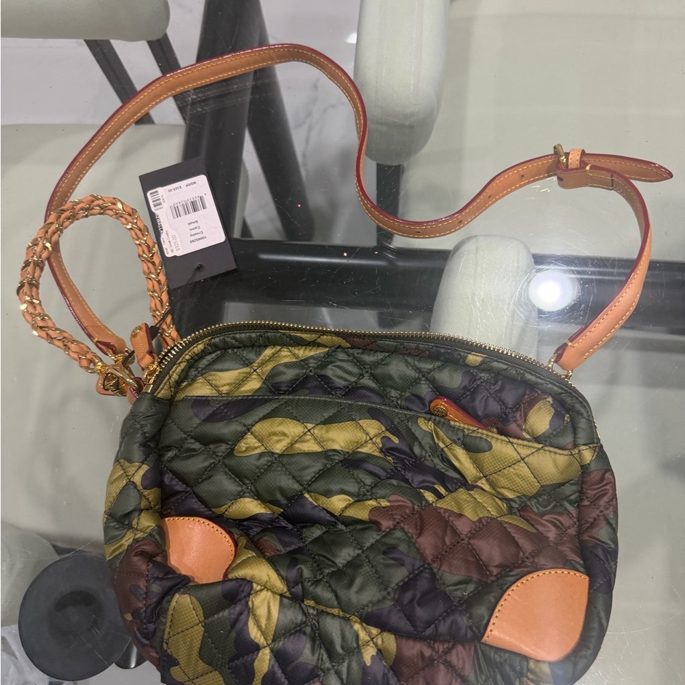 New with Tags MZ Wallace Quilted Camouflage Crossbody Bag